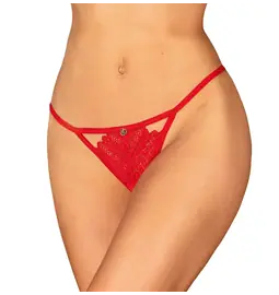 TIpy na valentínske darčeky pre ženy - Obsessive Ingridia tangá - červená - 23227573121 - M/L