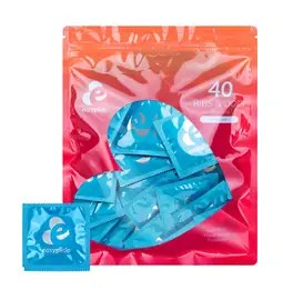 Kondómy vrúbkované a s výstupkami - EasyGlide Ribs and Dots kondómy 40 ks