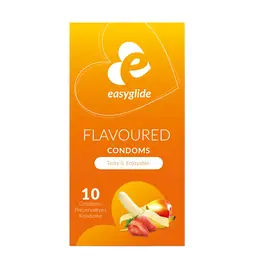 Kondómy s príchuťou - EasyGlide Flavored kondómy 10 ks