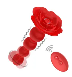 Vibračné análne kolíky - BASIC X vibračné análne korále červené