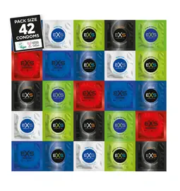 Akčné a darčekové sady kondómov - EXS Variety Pack 2 Kondómy 42 ks
