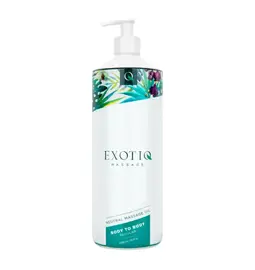 Masážne oleje - Exotiq Body to Body masážny olej neutral 1 l