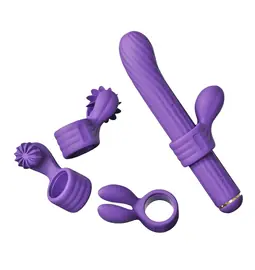 Multifunkčné vibrátory - Magic Stick rabbit vibrátor - Purple