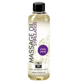 Masážne oleje - Shiatsu Stimulačný masážny olej 250 ml - Ylang ylang
