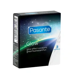 Svietiace kondómy - Pasante kondómy Glow 3 ks