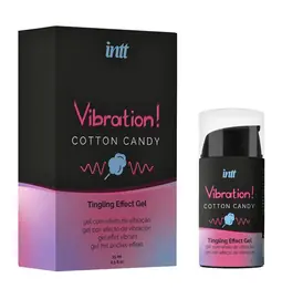Stimulácia klitorisu a vagíny - intt Vibration! Tingling effect gél - Cotton Candy 15 ml