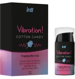 Stimulácia klitorisu a vagíny - intt Vibration! Tingling effect gel - Cotton Candy 15 ml