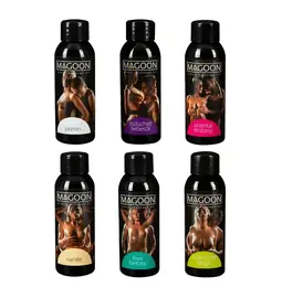 Masážne oleje - MAGOON Testovacia sada masážnych olejov 6 x 50 ml