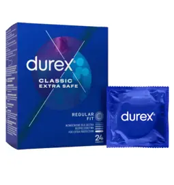 Extra bezpečné a zosilnené kondómy - Durex Extra Safe kondomy 24 ks