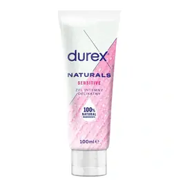 Lubrikačné gély na vodnej báze - DUREX Naturals Sensitive intimní gel 100 ml
