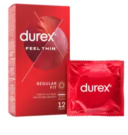 Ultra jemné a tenké kondómy - DUREX Feel Thin Regular fit kondómy 12 ks