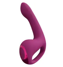 Vibrátory na G-bod - VIVE Riko vibrátor a stimulátor klitorisu 2v1 - ružový