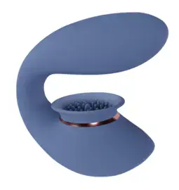 Multifunkčné vibrátory - Twitch 3 Vibrátor a stimulátor klitorisu 2v1 - modrý