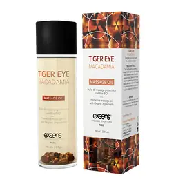 Masážne oleje - exsens Organic masážny olej - Tiger eye Macadamia 100 ml
