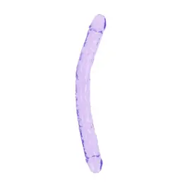 Obojstranné dildá, dvojité - Realrock Obojstranné dildo 45 cm - fialové