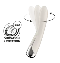 Klasické vibrátory - Satisfyer Spinning Vibe 1 vibrátor - béžový