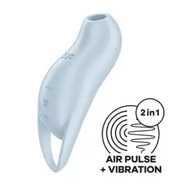 Tlakové stimulátory na klitoris - Satisfyer Pocket Pro 1 stimulátor na klitoris - modrý