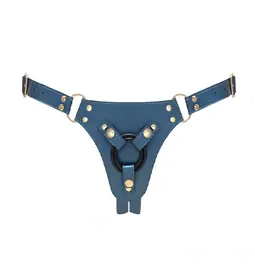 Nasadzovacie penisy, strap-on - strap-on-me Simili generous postroj - modrý