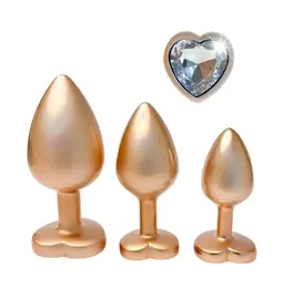 Análne šperky - Gleaming Love Pearl gold Set análnych kolíkov