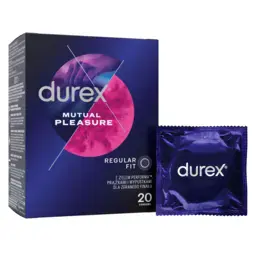 Kondómy predlžujúce styk - Durex kondómy Mutual Pleasure 20 ks