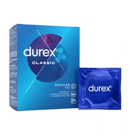 Štandardné kondómy - Durex kondómy Classic 24 ks