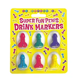 Erotické srandičky - Super Fun Penis Cocktail Markers 6 ks