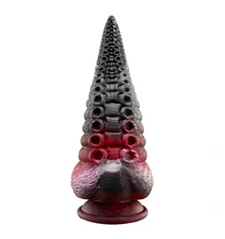 Dildá s prísavkou - Lava Análny kolík/ dildo 22 cm - červené