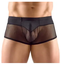 Erotická bielizeň pre mužov - Svenjoyment Boxerky zo sieťoviny - čierne - 21334151721 - L