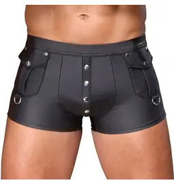 Erotická bielizeň pre mužov - NEK Boxerky s kapsičkami - čierne - 21334231701 - S