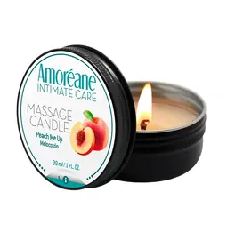 Masážne sviečky - Amoréane masážna sviečka Peach Me Up 30 ml