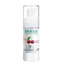 Stimulácia klitorisu a vagíny - Amoréane tekutý vibrátor Cherry 30 ml