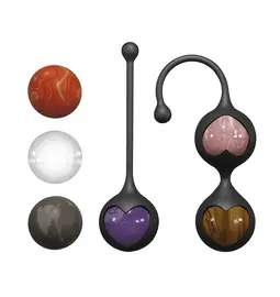 Kegelove guľôčky a vaginálny činky - Adrien Lastic Harmony Stones vaginálne guličky