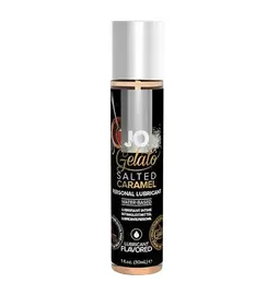 Lubrikačné gély s príchuťou alebo vôňou - JO Gelato lubrikačný gél Slaný karamel 30 ml