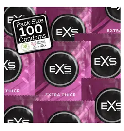 Extra bezpečné a zosilnené kondómy - EXS Extra Thick kondómy 100 ks