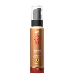Lubrikační gely pro orální sex - INTT Lick me Zbozkateľný gél s hrejivým efektom 50 ml - Peach
