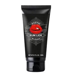 Lubrikačné gély s príchuťou alebo vôňou - Rum Lick telový intímny gél 50 ml
