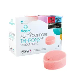 Menštruačné pomôcky - Beppy Wet anatomický penový tampón 8 ks