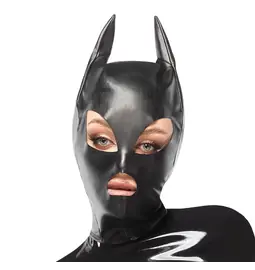 Masky, kukly a pásky cez oči - Bad Kitty cat/batwoman maska na hlavu