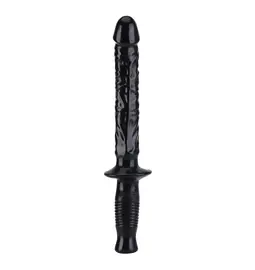 Dildá a vibrátory XXL - Get Real The Manhandler dildo s rukoväťou - čierne