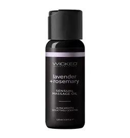 Masážne oleje - Wicked Sensual masážny olej 120 ml - levanduľa