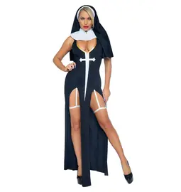 Erotické kostýmy - Leg Avenue kostým Mníška - s88232L - L