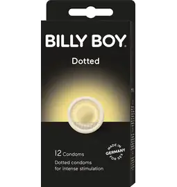 Kondómy vrúbkované a s výstupkami - Billy Boy Dotted konodomy 12 ks