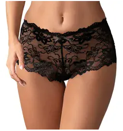 Erotické nohavičky - Obsessive Idillia nohavičky- čierne - 23111941111 - S/M