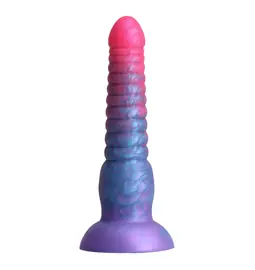 Klasické dildá - Colours Stacked dildo 16 cm - ružová/modrá