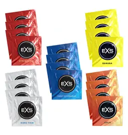 Akčné a darčekové sady kondómov - EXS kondómy Mix II. testovacia sada 20 ks