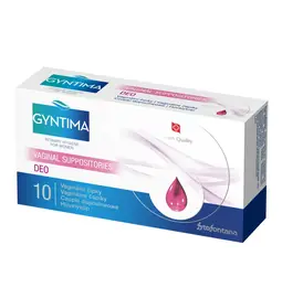 Intímna hygiena a menštruácia - Gyntima vaginálne čapíky Deo 10 ks