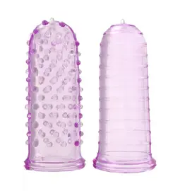 Návleky na prst a prstové vibrátory - ToyJoy Návleky na prst - fialové