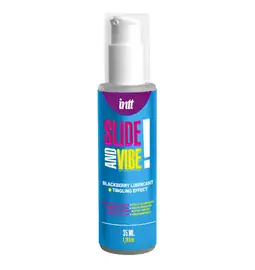 Lubrikačné gély s príchuťou alebo vôňou - intt Slide and vibe! Lubrikační gel s vibračními účinky 35 ml
