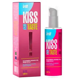 Chladivé a hřejivé lubrikační gely - intt Kiss and taste! Slíbatelný gel s hřejivým efektem 55 ml