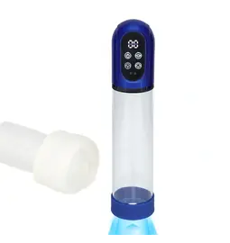 Vákuové pumpy pre mužov - Pumped Engage Automatic vakuová pumpa a masturbátor 2 v 1 modrá